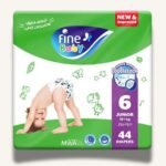 Fine Baby Diapers Junior  Size 6, (16+Kg), 44 Diapers