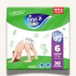 Fine Baby Diapers Junior Size 6, (16+Kg), 30 Diapers
