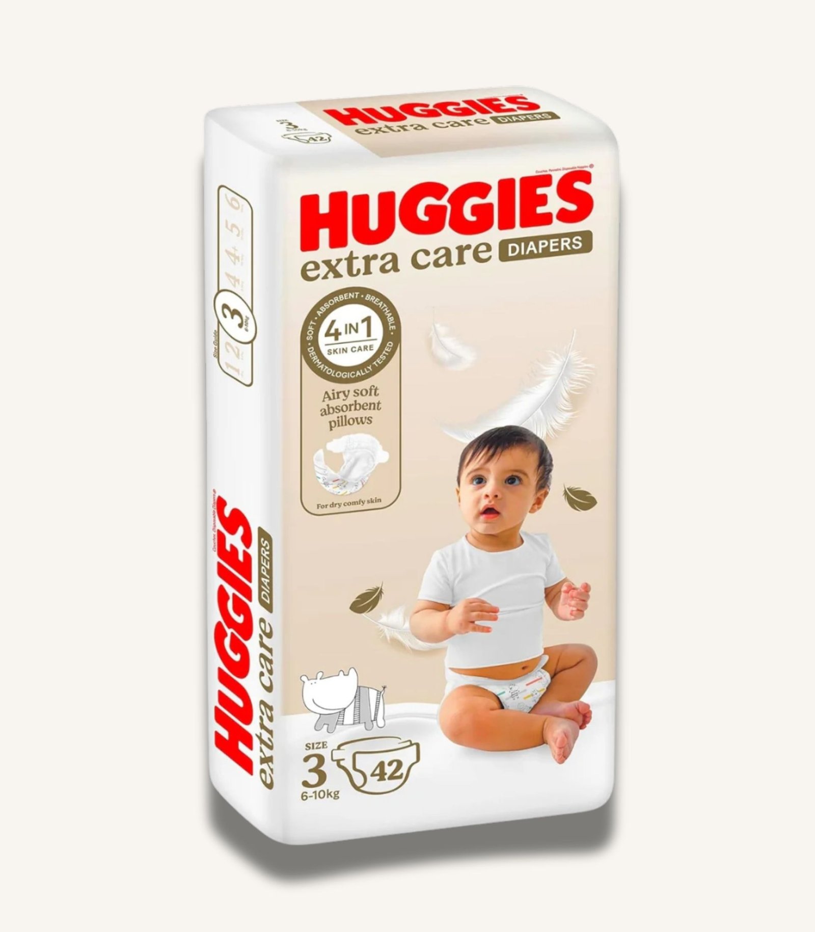 صور المنتجات MAMA - 13 Huggies Extra Care Size 3 (6-10 Kg) 42 Diapers - الصورة 1