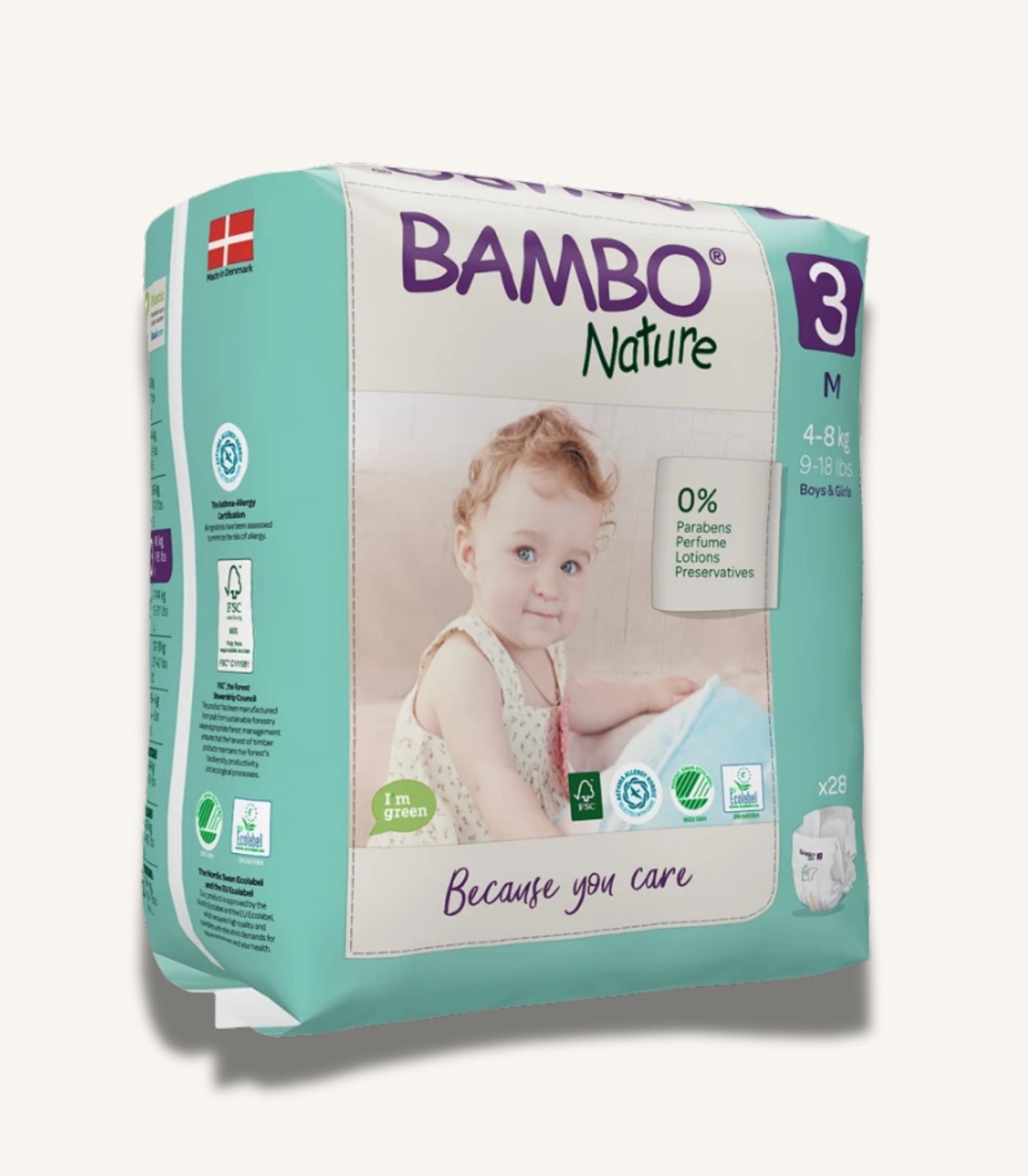 صور المنتجات MAMA - 15 Bambo (Size 3, 4-8 Kg , 28 Nature Diapers) - الصورة 1