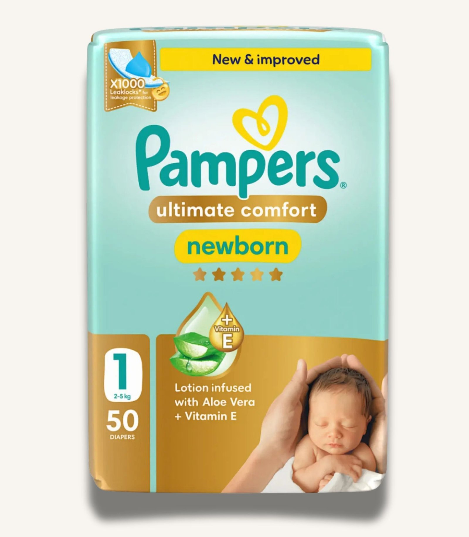 صور المنتجات MAMA - 32 Pampers Ultimate Comfort Size 1, 50 Diapers - الصورة 1