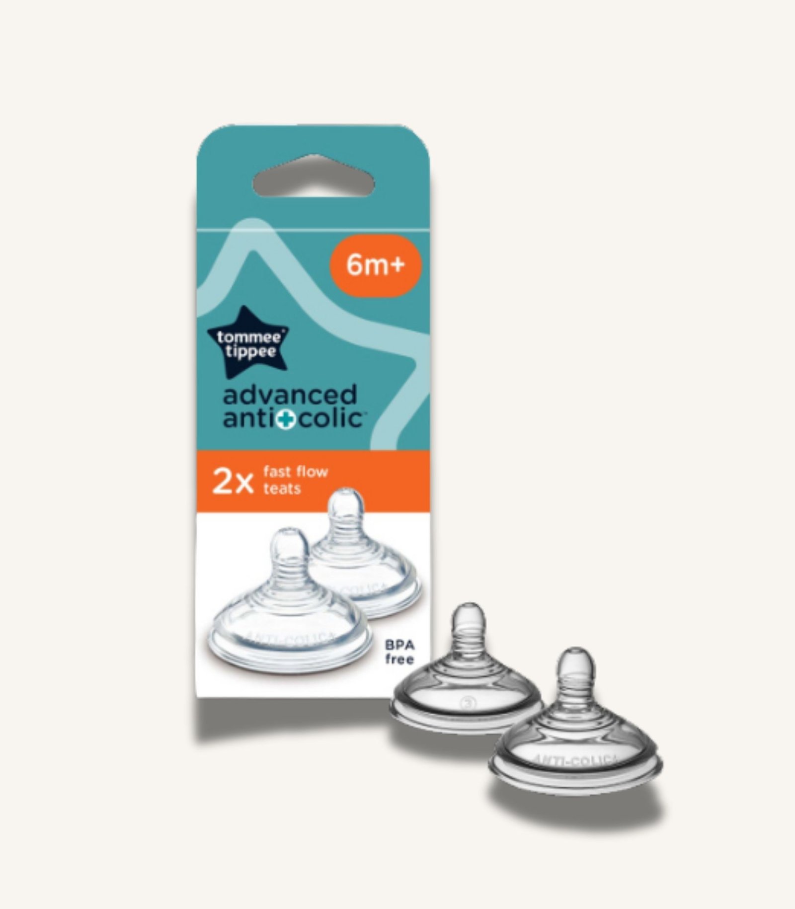 صور المنتجات MAMA - 38 Tommee Tippee Advanced Anti-Colic 2X Fast Flow Teat - الصورة 1