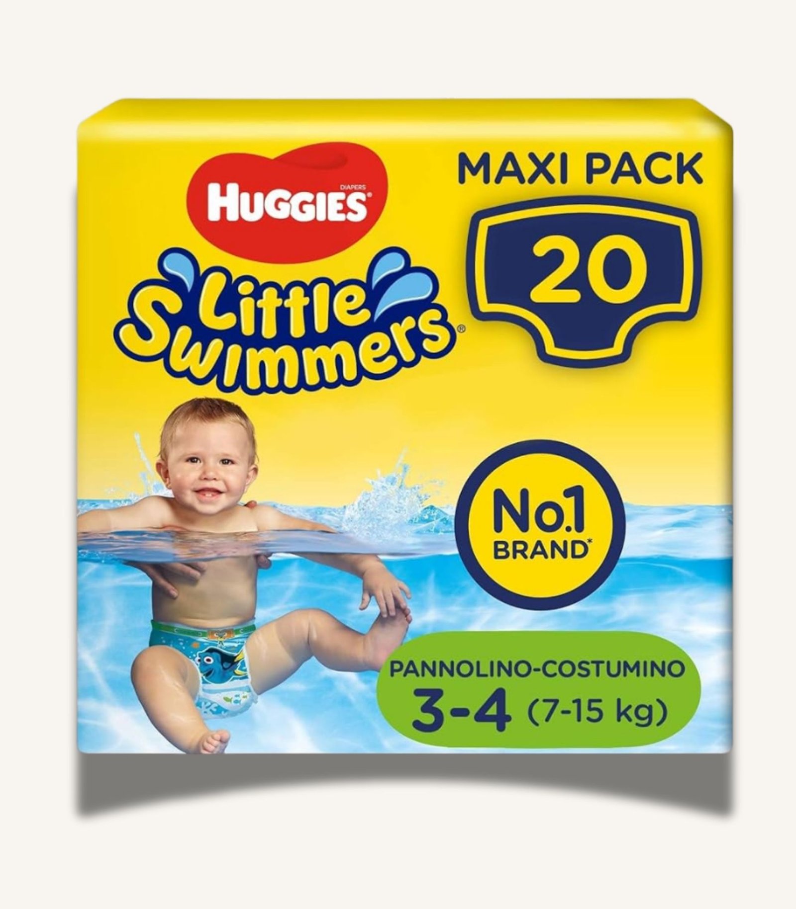 صور المنتجات MAMA - 4 Huggies( Size 3-4, 7-15 Kg, 20 Little Swimmers Swim Pants) - الصورة 1