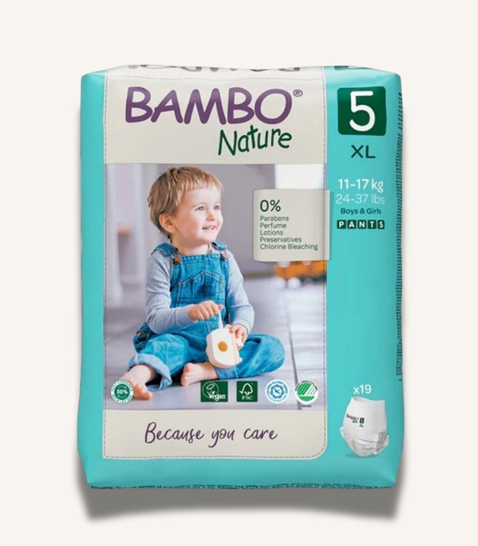 صور المنتجات MAMA - 4 Bambo (Size 5 ,11-17 Kg, 19 Nature Pants) - الصورة 1