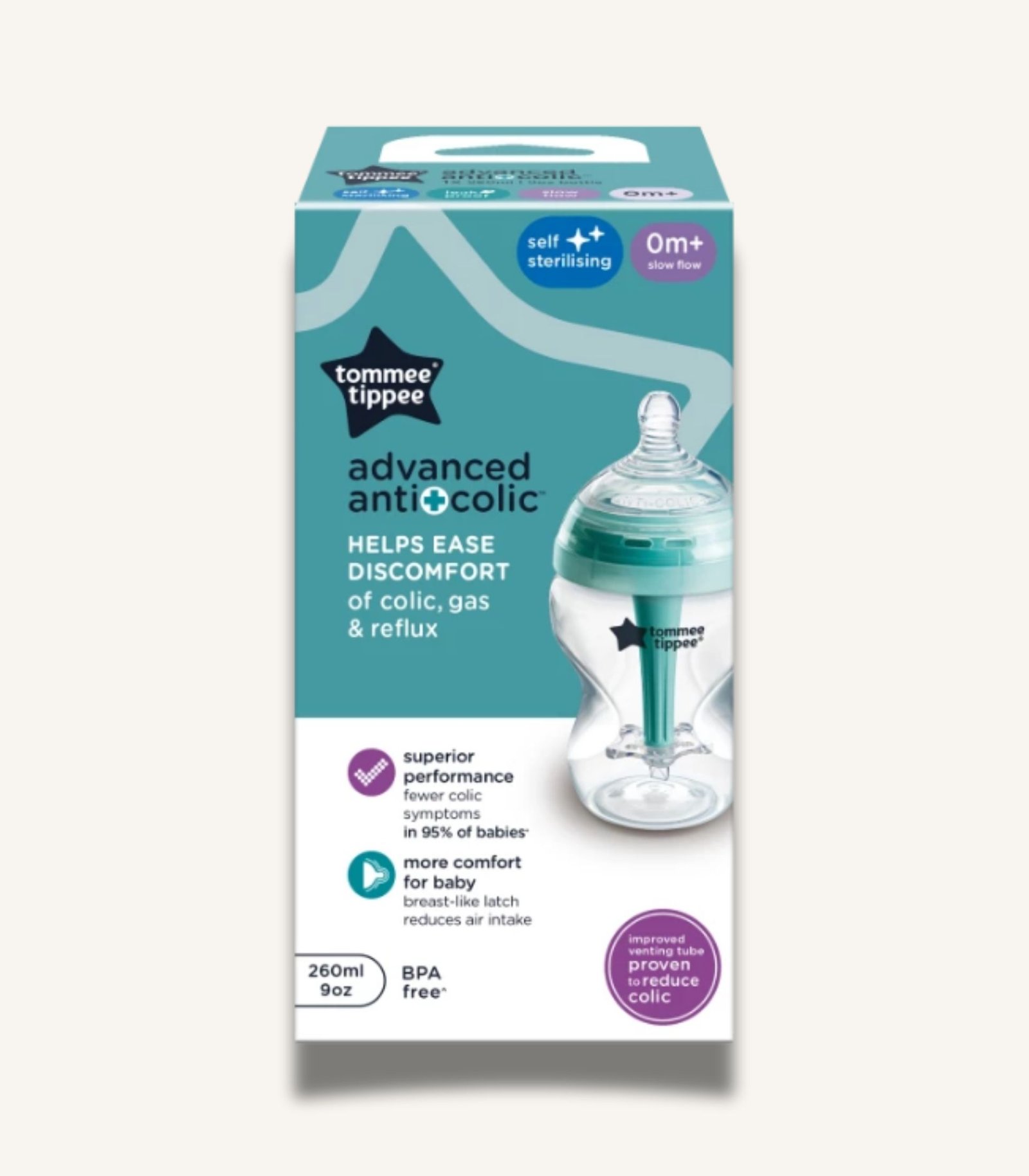 صور المنتجات MAMA - 43 Tommee Tippee Advanced Anti-Colic 1X 260 ML DEC BTL Slow - الصورة 1