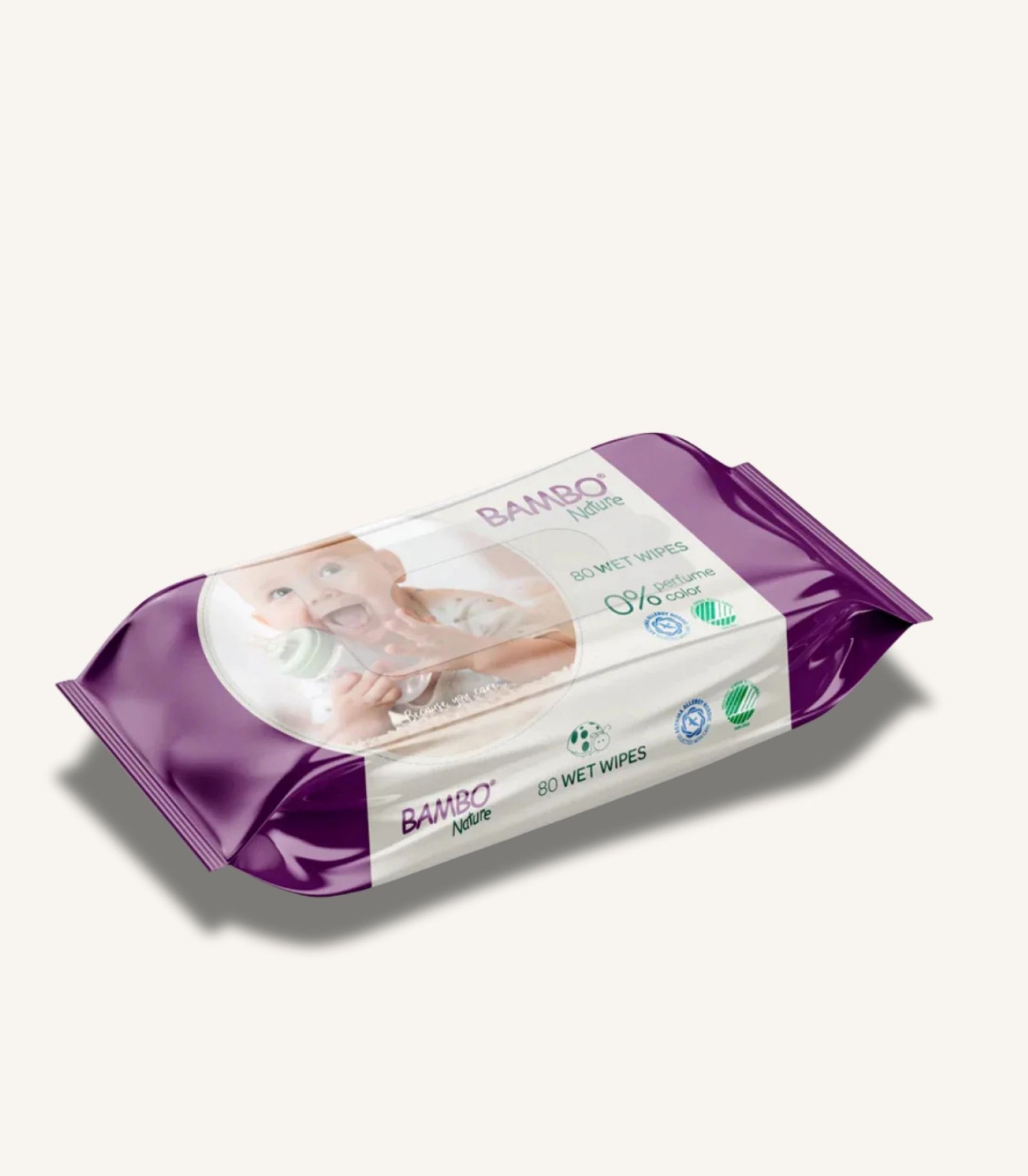 صور المنتجات MAMA - 6 Bambo Nature Wet Wipes, 80 Wipes - الصورة 1