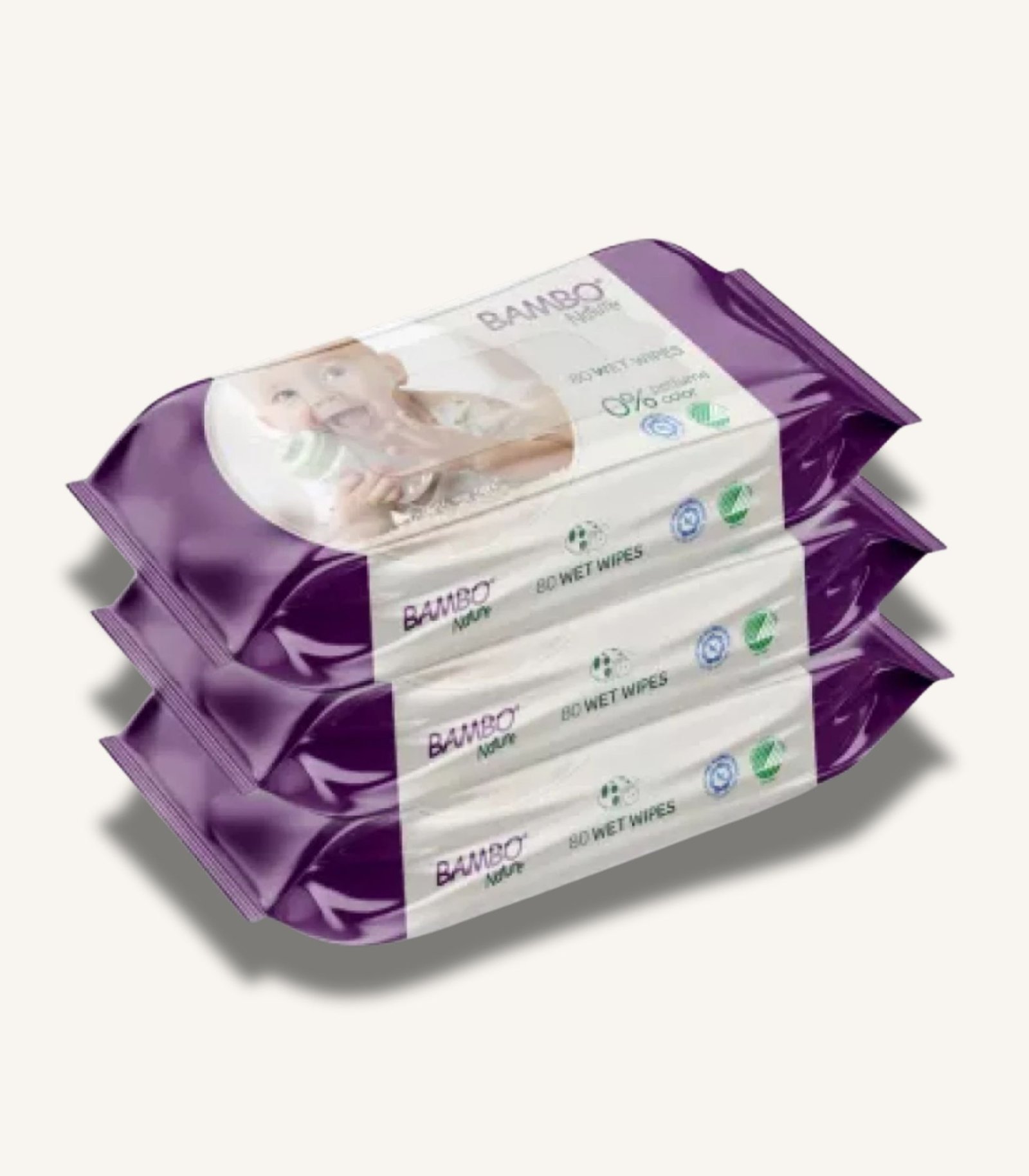 صور المنتجات MAMA - 7 Bambo Nature Wet Wipes 3 X 80 Wipes - الصورة 1