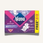 Nana Night Maxi Thick Extra Long, 45 Pads