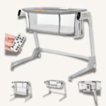 Kidilo 4 In 1 Smart Bed (Beside Sleeper, Playard Mode, Stand-alone Bassinet, Rocking Cradle Mode)