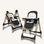 Kidilo 11-3 2 In 1 Adjustable High Chair With Swing Function
