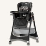 Kidilo 8100 2 In 1 Adjustable High Chair With Swing Function