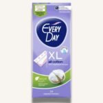 Everyday All Cotton X-Large Pantyliners, 24 PCS