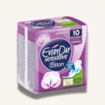 Everyday Sensitive Maxi Night Sanitary Pads, 10 PCS