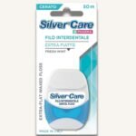 Silver Care Waxed Dental Floss, 50M