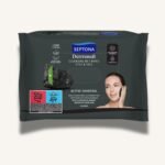 Septona Charcoal Facial Wipes, 20 PCS