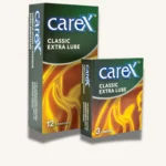 Carex Classic Extra Lube Condoms, 3 PCS