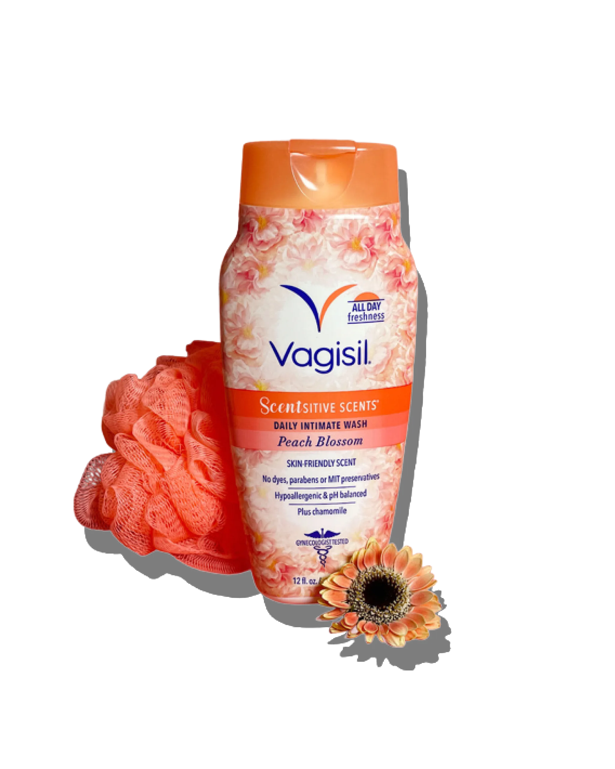 2050_original_ai_nobg_final_2048x2560 Vagisil Wash Peach Blossom 354ml - الصورة 1