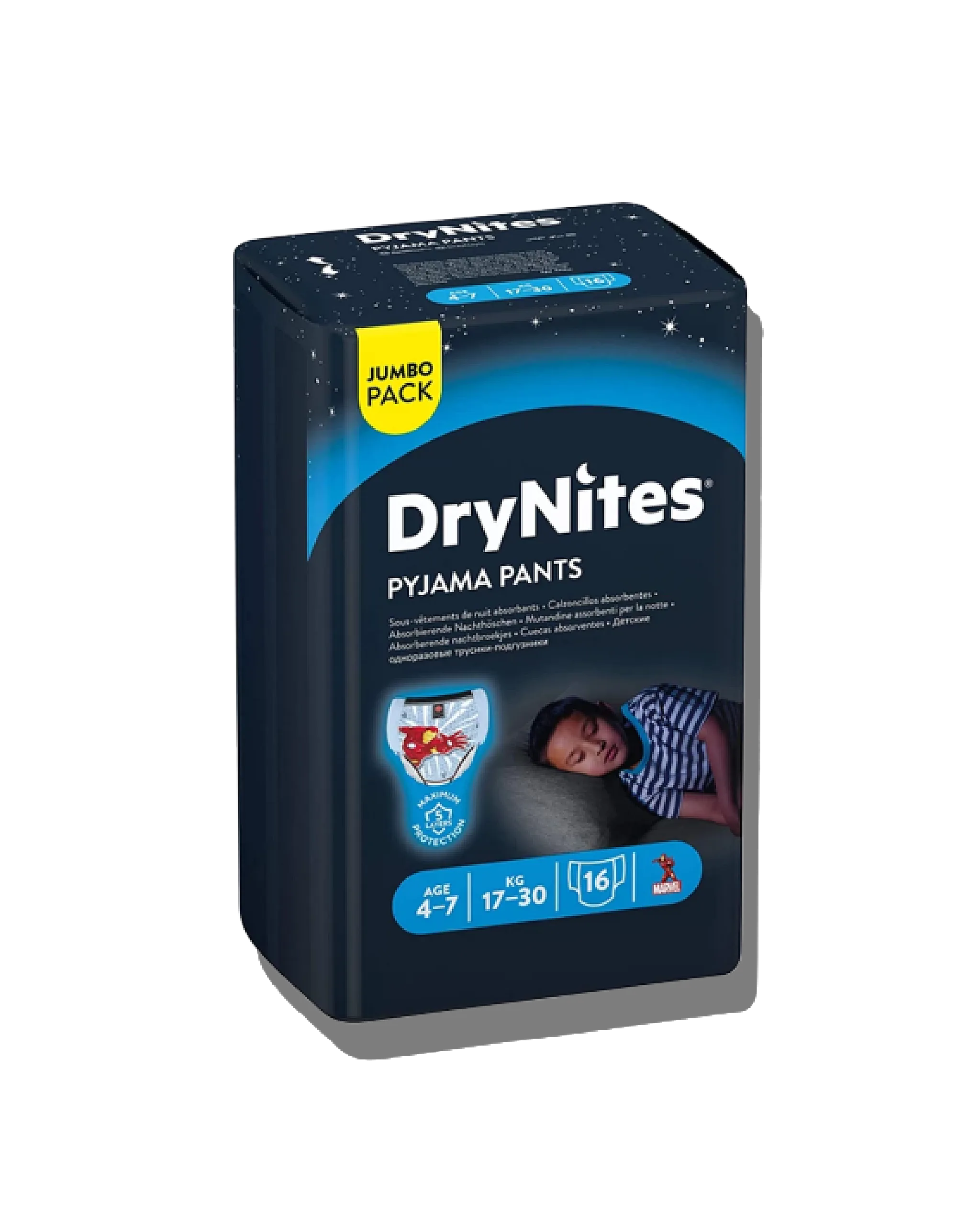 2065_original_ai_nobg_final_2048x2560 DryNites Jumbo Girl Diapers 4-7 Years - الصورة 1