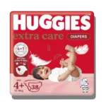 Huggies Jumbo Diapers Size 4+ (10-16 KG) 38 Diapers Pack of 2