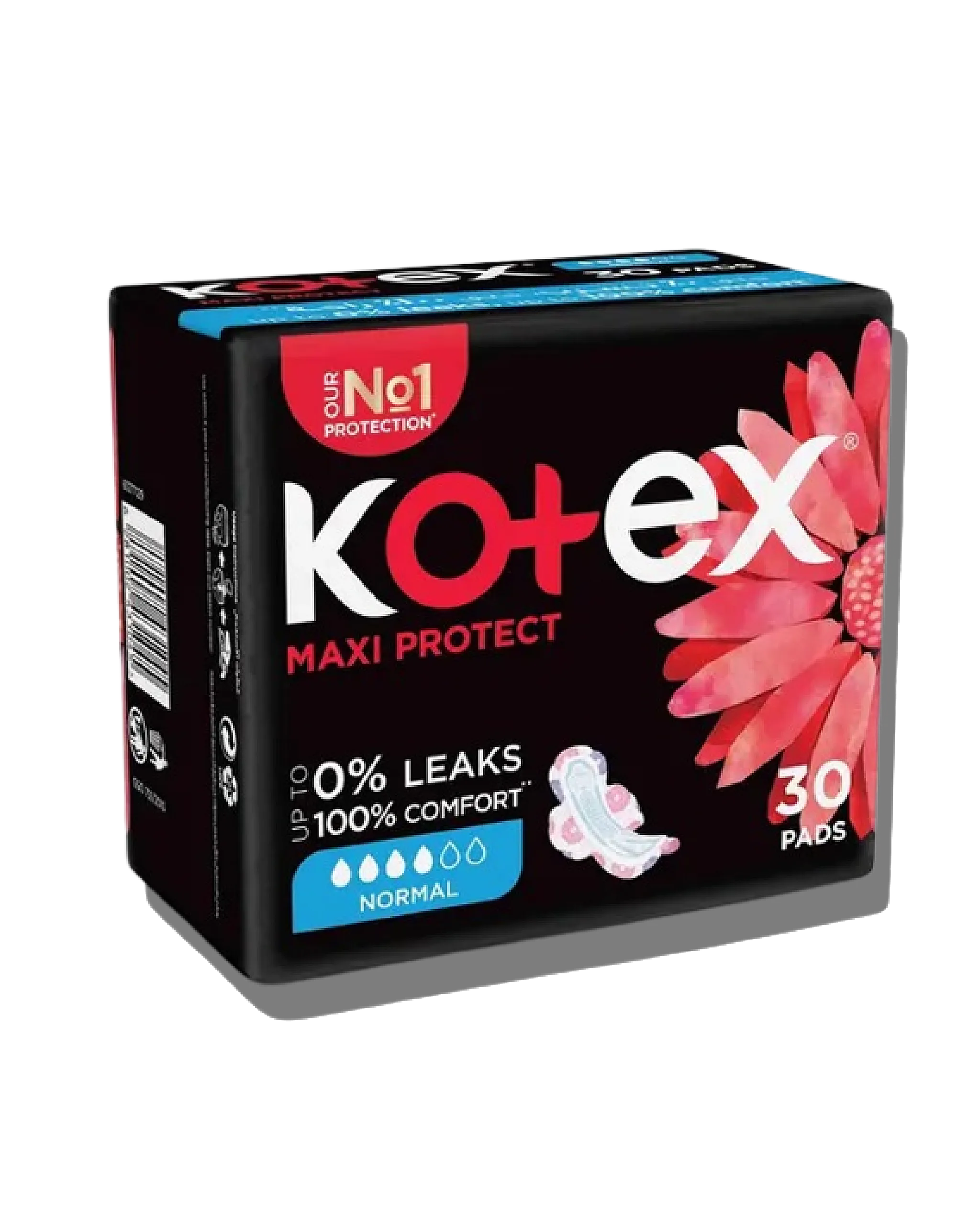 2088_original_ai_nobg_final_2048x2560 Kotex Maxi Protect Normal 30 Pads - الصورة 1