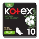 Kotex Natural Maxi Protect Super Pads 10x12