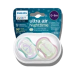 Philips Avent Ultra Air Night Soother for Girls 0-6 Months