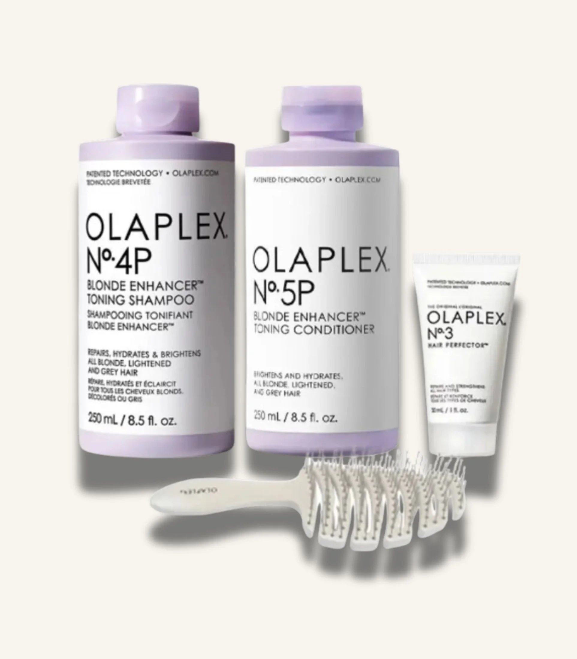 IMG_4149 Olaplex Blonde Kit (NO.4P 250ml, NO.5P 250ml, NO.3 20ml, Brush) - الصورة 1