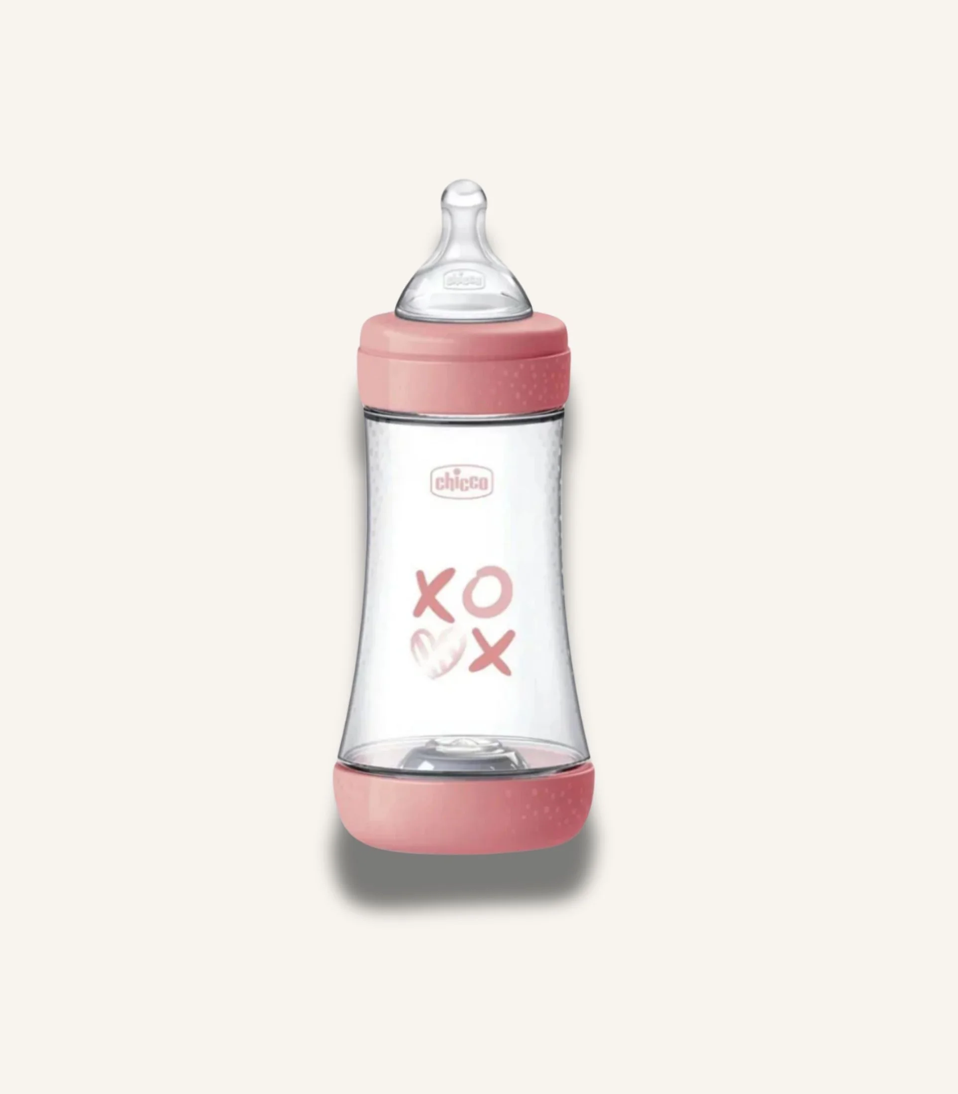 IMG_4658 Chicco Perfect 5 Baby Bottle Medium Flow Anti Colic Silicone Teat 240ml, Pink - الصورة 1