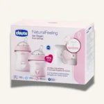 Chicco Natural Feeling Newborn Gift Set, Pink