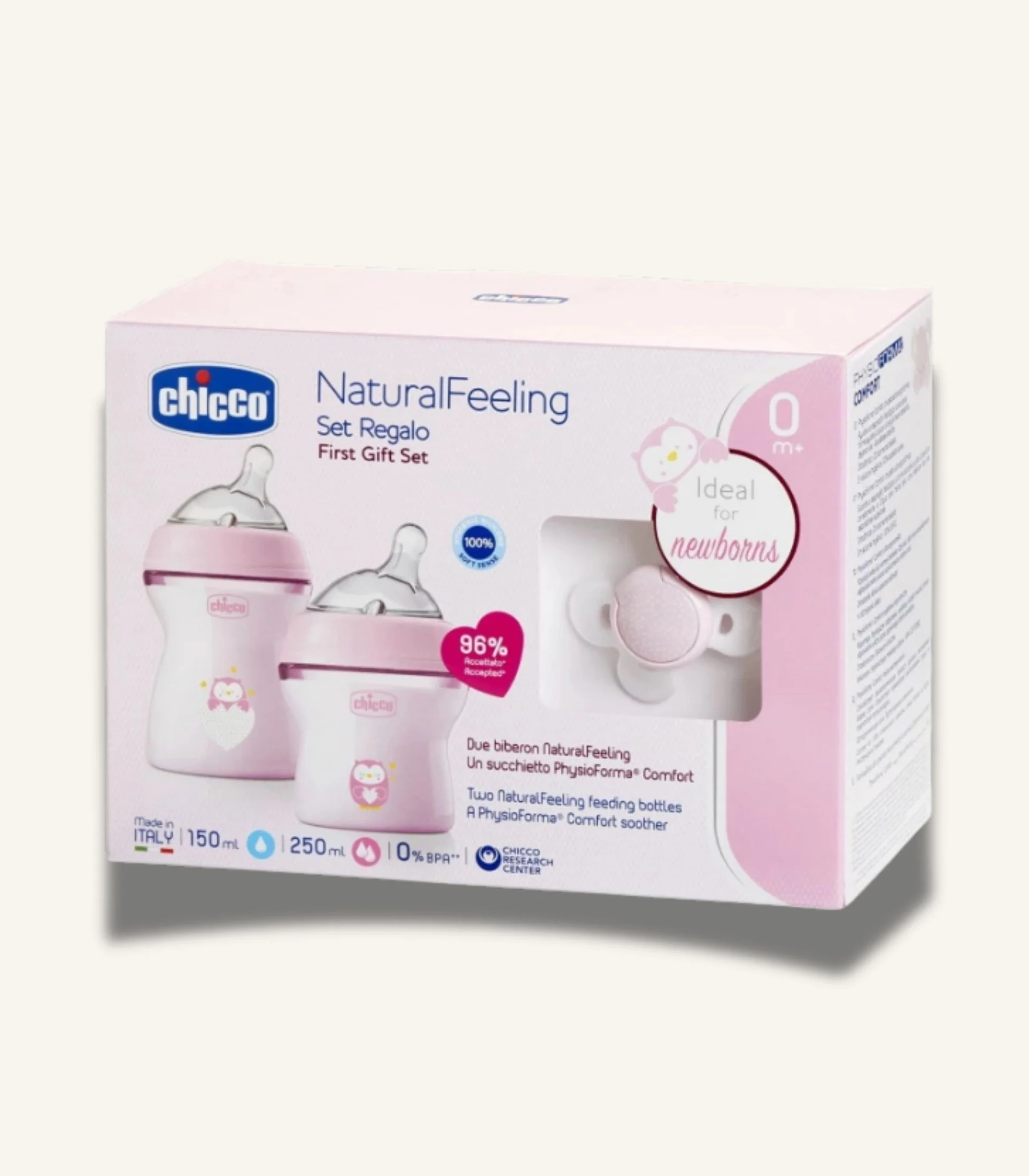 IMG_4659 Chicco Natural Feeling Newborn Gift Set, Pink - الصورة 1