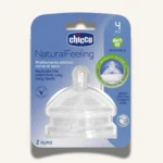 Chicco Natural Feeling Teat 4m+ Adjustable Flow Anti Colic 2 Pcs