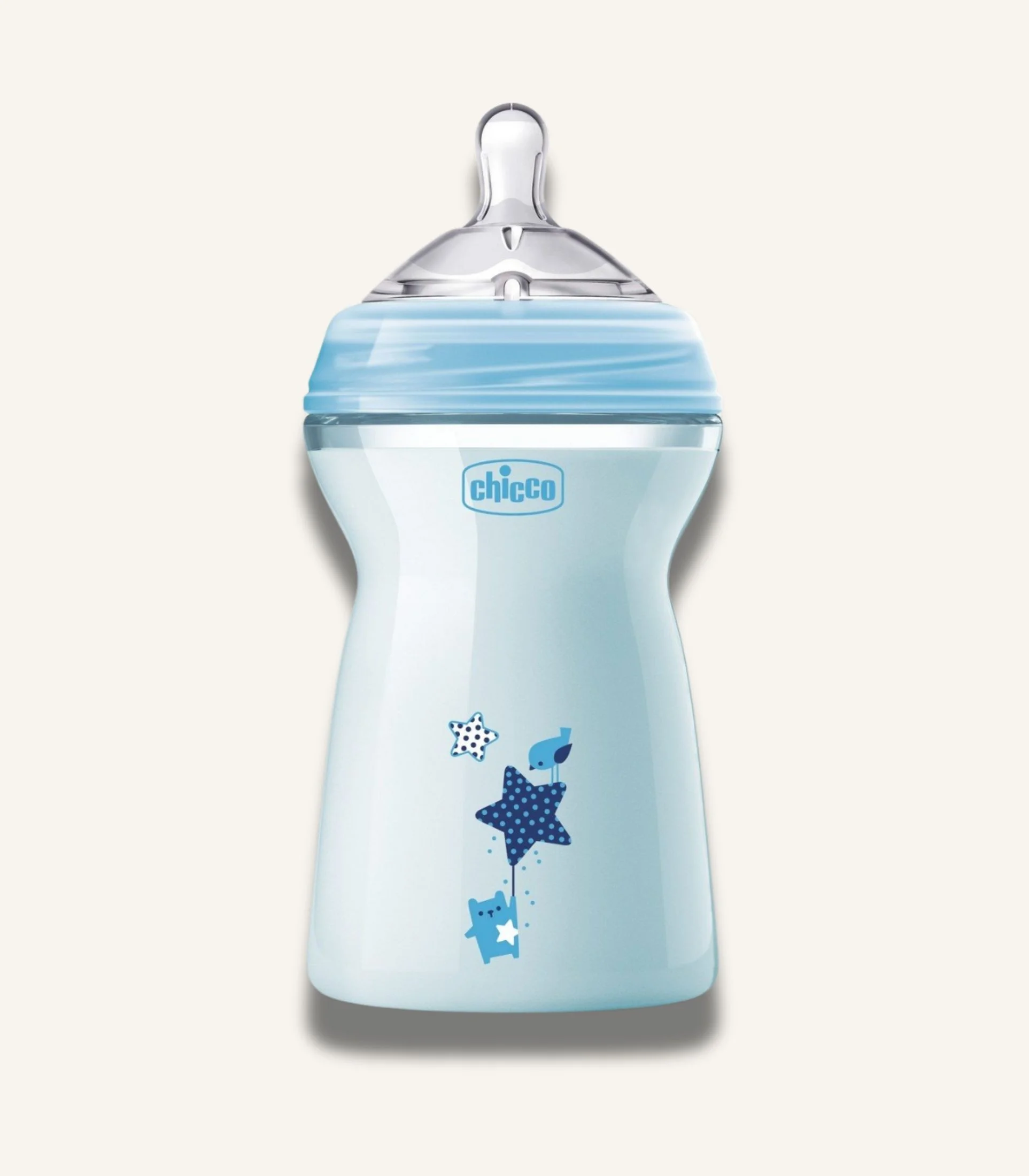 IMG_4671 Chicco Natural Feeling Feeding Bottle 6m+ 330ml, Blue - الصورة 1