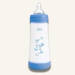 Chicco Perfect 5 Baby Bottle Fast Flow Anti Colic Silicone Teat 300ml, Blue