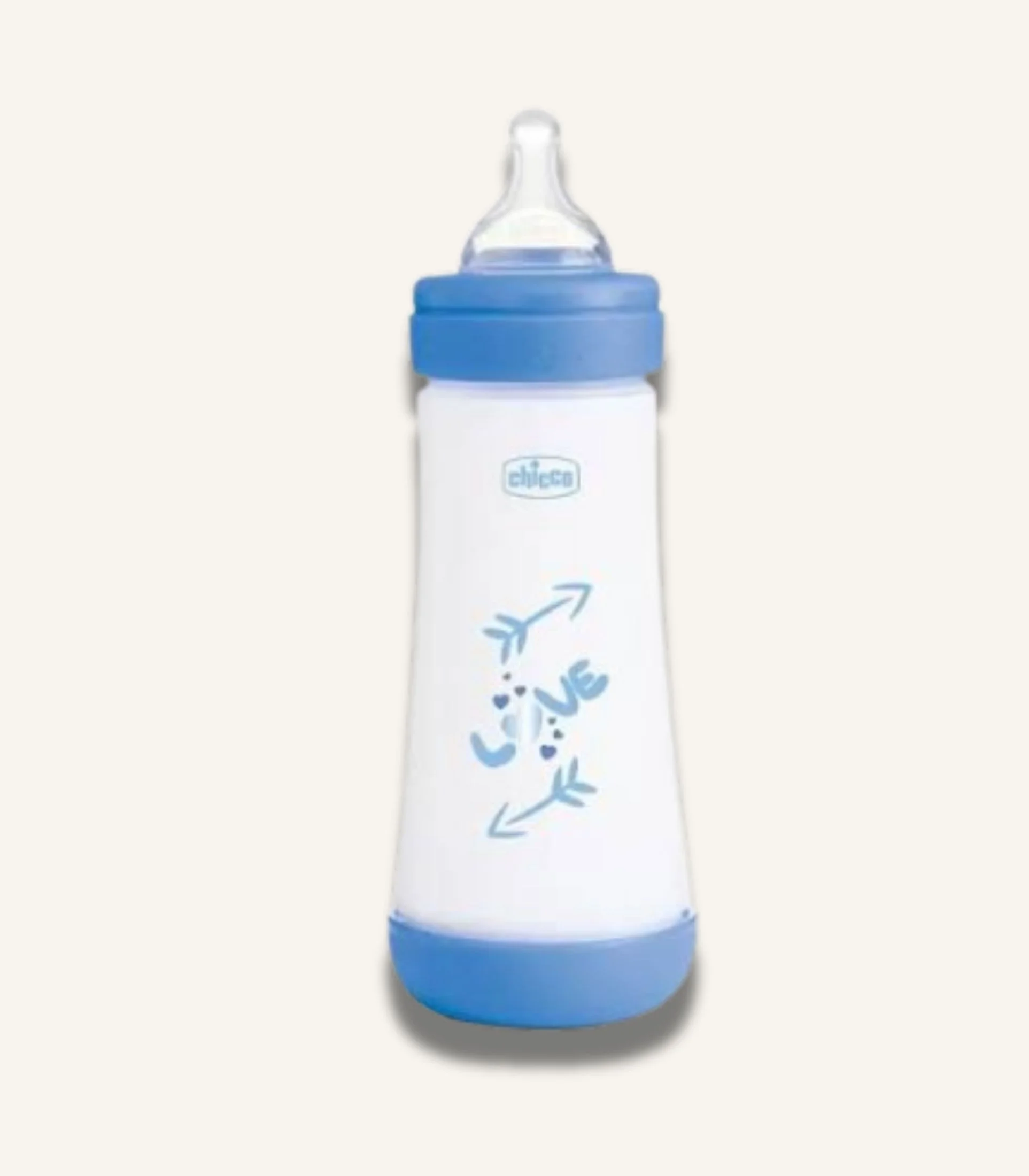 IMG_4673 Chicco Perfect 5 Baby Bottle Fast Flow Anti Colic Silicone Teat 300ml, Blue - الصورة 1