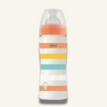 Chicco Well Being Baby Bottle Fast Flow Anti Colic 330ml, Orange