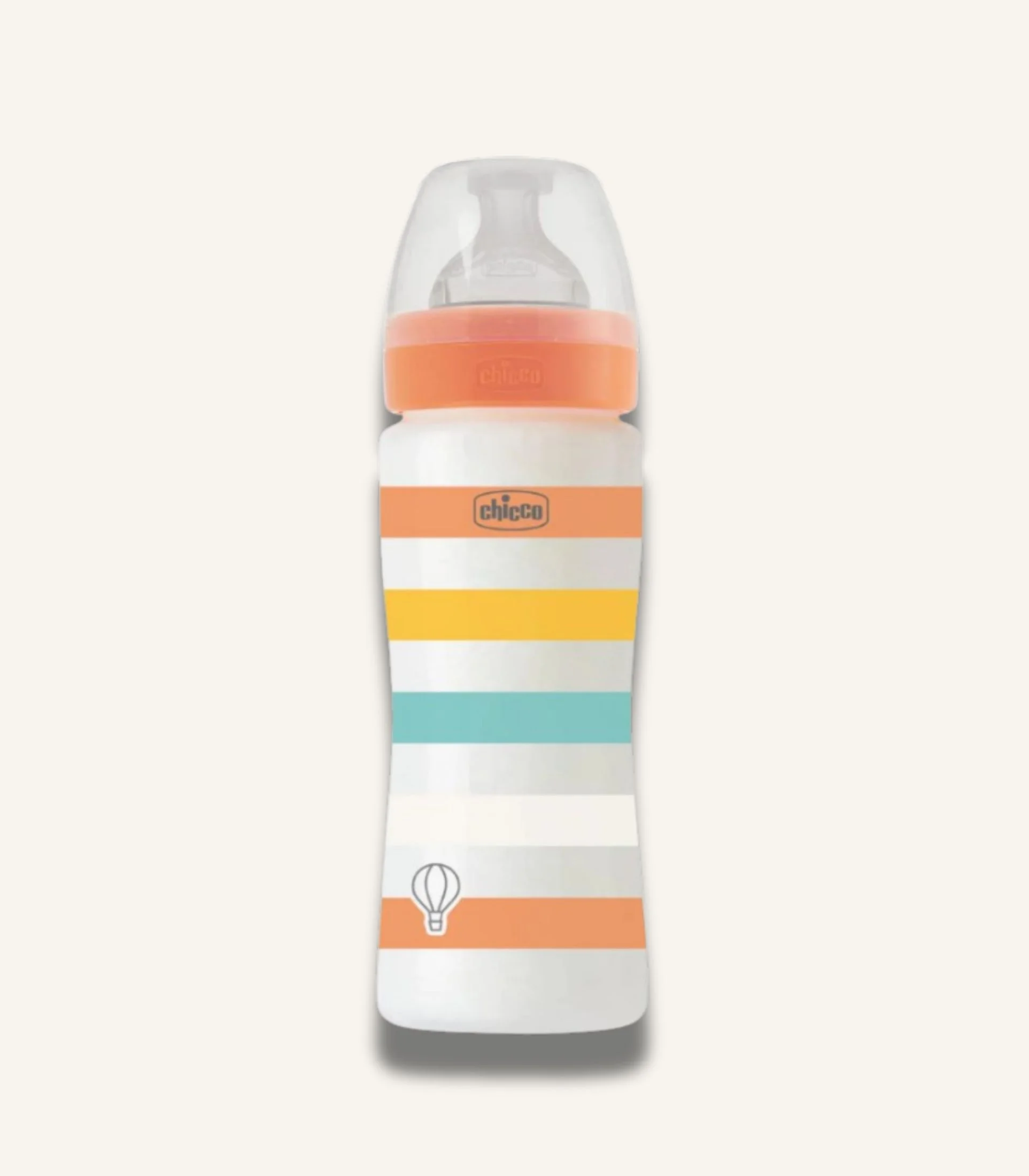 IMG_4677 Chicco Well Being Baby Bottle Fast Flow Anti Colic 330ml, Orange - الصورة 1