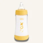 Chicco Perfect 5 Baby Bottle Medium Flow Anti Colic Silicone Teat 240ml, Yellow