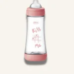Chicco Perfect 5 Baby Bottle Fast Flow Anti Colic Silicone Teat 300ml, Pink