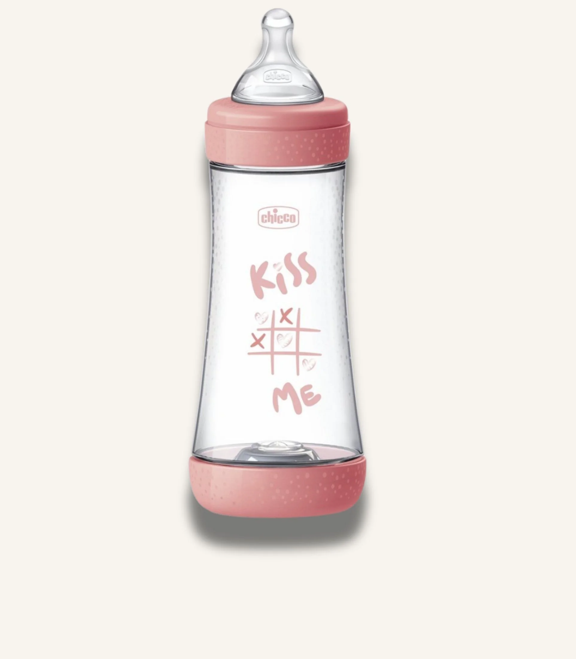 IMG_4683 Chicco Perfect 5 Baby Bottle Fast Flow Anti Colic Silicone Teat 300ml, Pink - الصورة 1