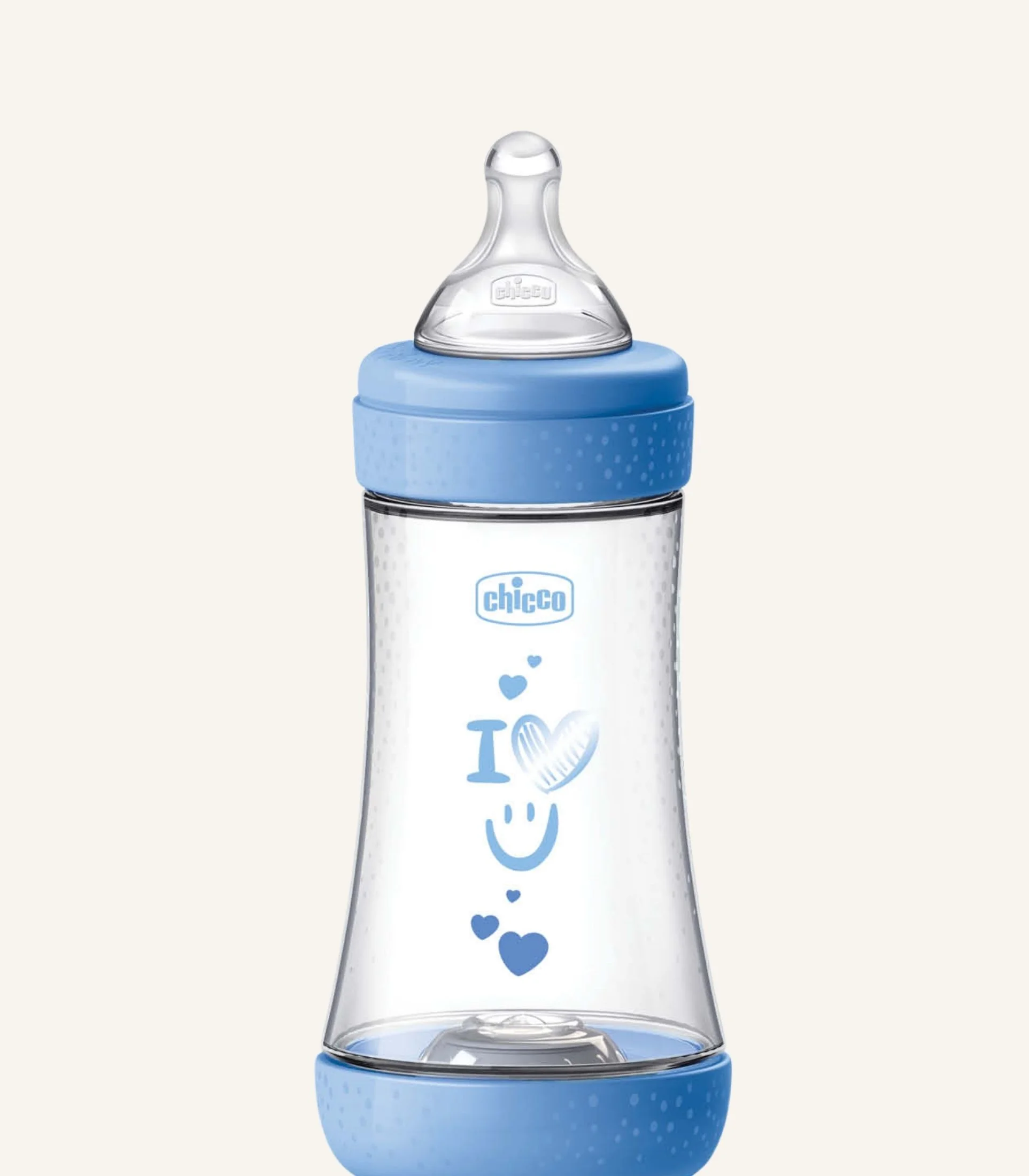 IMG_4685 Chicco Perfect 5 Baby Bottle Medium Flow Anti Colic Silicone Teat 240ml, Blue - الصورة 1