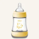 Chicco Perfect 5 Baby Bottle Slow Flow Anti Colic Silicone Teat 150ml, Yellow