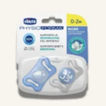 Chicco PhysioForma Micro Pacifier 0-2m, 2 Pcs Blue
