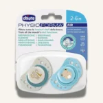 Chicco PhysioForma Air Pacifier 2-6m, 2 Pcs Blue