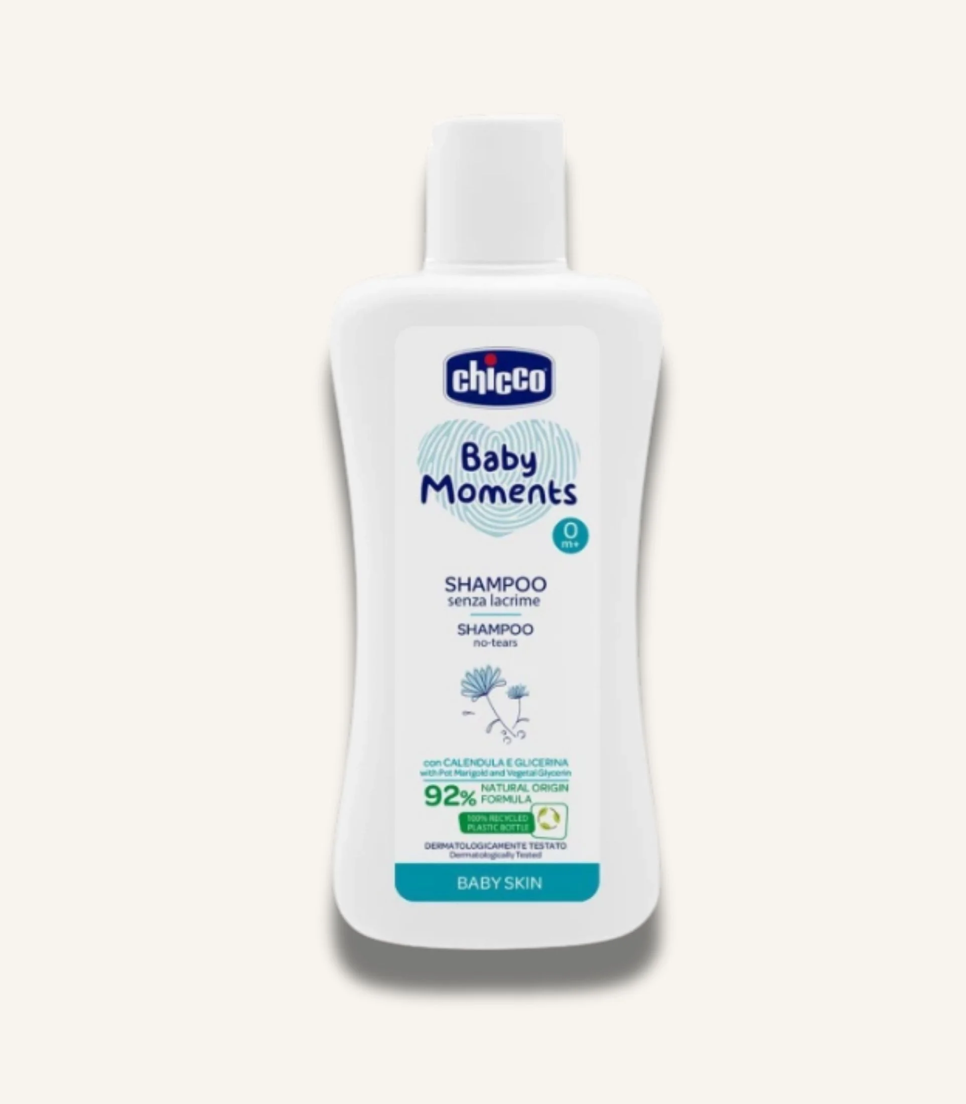 IMG_4772 Chicco Baby Moments Shampoo, No Tears +0m 200ml - الصورة 1