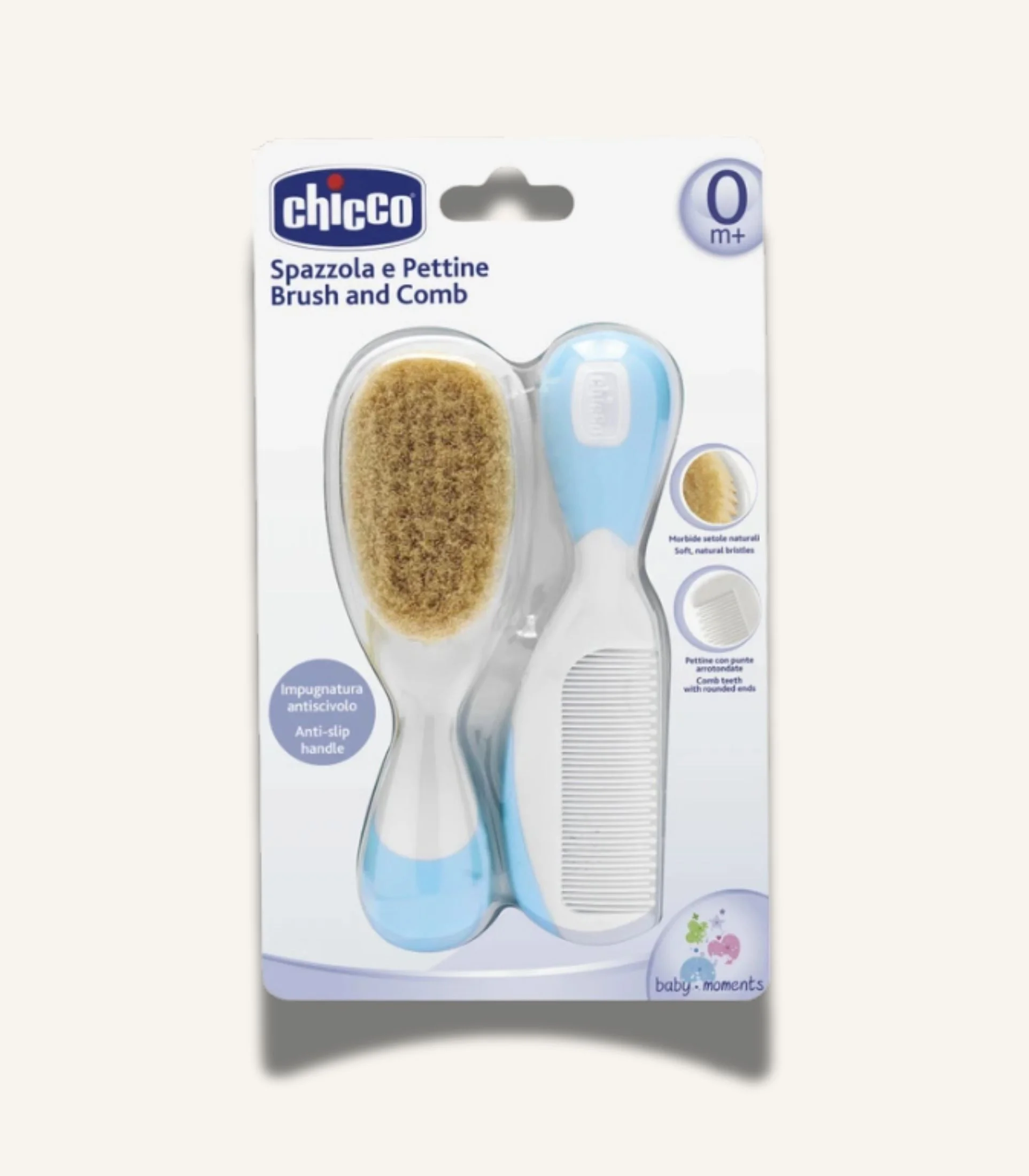 IMG_4798 Chicco Brush And Comb Set, Blue - الصورة 1