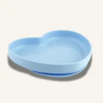 Chicco Silicone Heart Shaped Plate 9m+, Blue