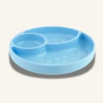 Chicco Silicone Divided Plate 12m+, Blue