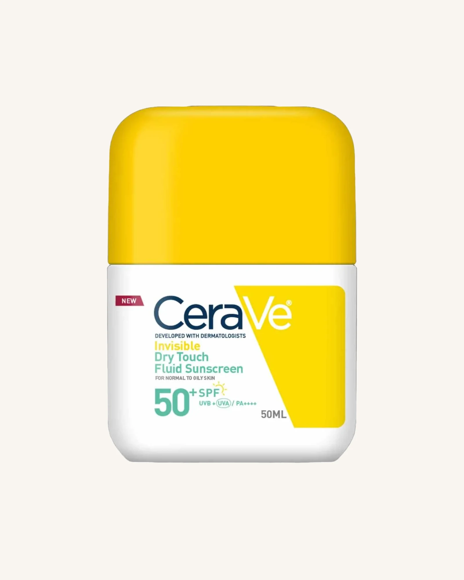 CeraVe Invisible Dry Touch Fluid Sunscreen SPF 50+ - 50ml