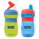 Optimal Non Spill Feeding Bottle With Handle 300ml Blue, Green