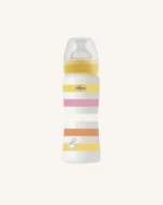 Chicco Well-Being Anti-Colic Feeding Bottle 330ml, Fast Flow 4m+ – Yellow